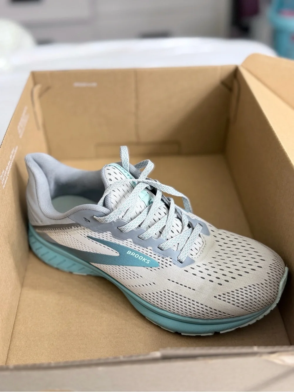 Brooks Women's Running Shoes - Gray & Aqua